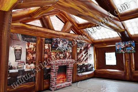 Inflatable Log Cabin Rentals Santas Workshop Rental Holiday