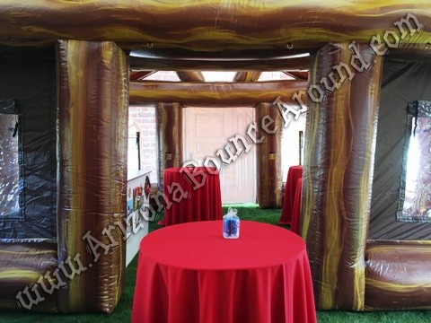 Inflatable Log Cabin Rentals Santas Workshop Rental Holiday